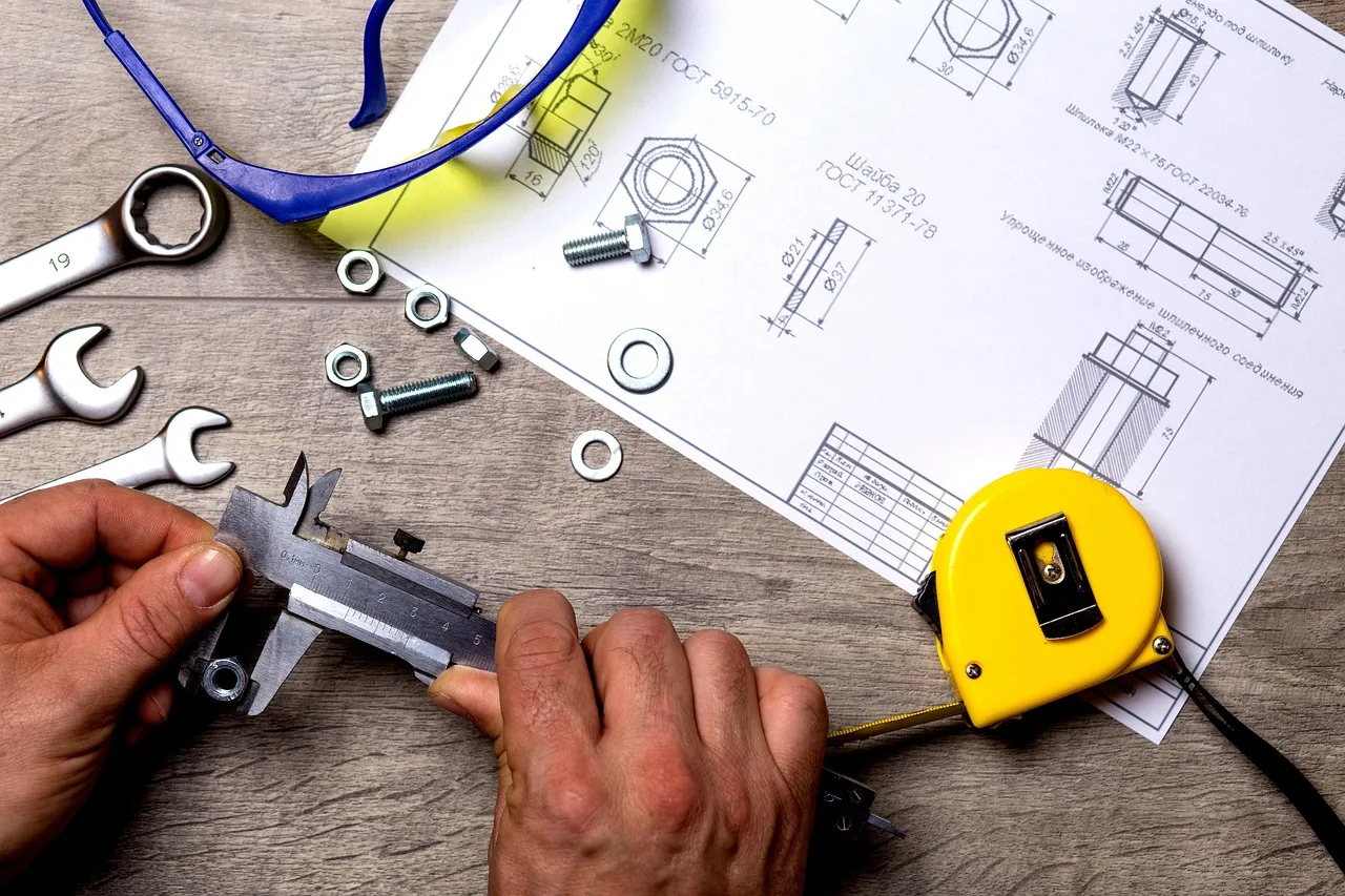 tool, repair, work, metal, roulette, wrench, drawing, measurement, hands, close-up, safety glasses, repair, repair, measurement, measurement, measurement, measurement, measurement